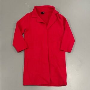 Anthropologie Bold Red Trench Coat